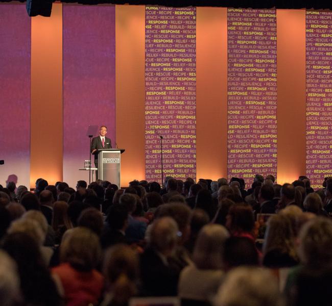 Michael Marsicano speaks to audience